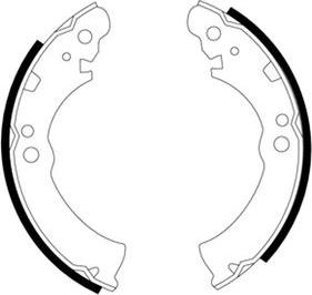 Pagid H8265 - Brake Shoe Set www.autospares.lv