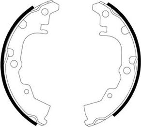 Pagid H8225 - Brake Shoe Set www.autospares.lv