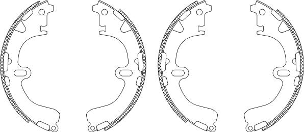 Pagid Q0960 - Brake Shoe Set www.autospares.lv