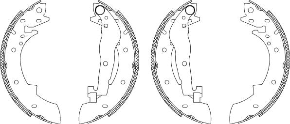 Pagid Q0065 - Brake Shoe Set www.autospares.lv