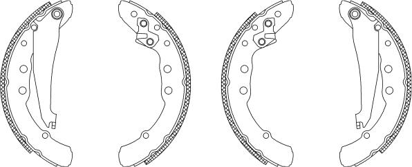 Pagid Q1205 - Brake Shoe Set www.autospares.lv