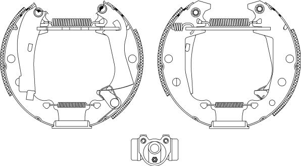 Pagid R0160 - Bremžu loku komplekts autospares.lv