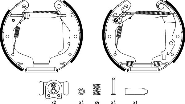 Pagid R1399 - Bremžu loku komplekts www.autospares.lv