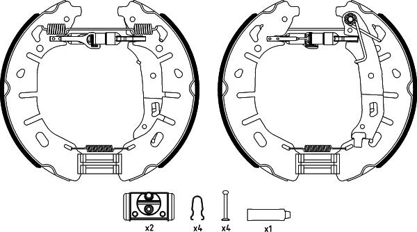 Pagid R1395 - Bremžu loku komplekts autospares.lv