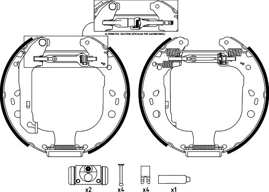 Pagid R1393 - Bremžu loku komplekts www.autospares.lv