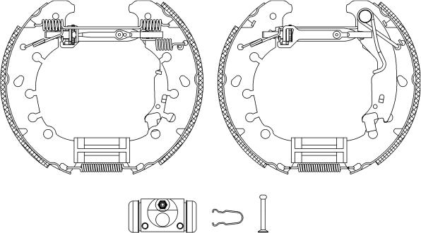 Pagid R1344 - Brake Shoe Set www.autospares.lv