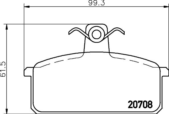 Pagid T5094 - Brake Pad Set, disc brake www.autospares.lv