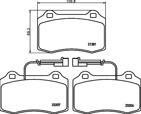 Pagid T5119 - Bremžu uzliku kompl., Disku bremzes www.autospares.lv