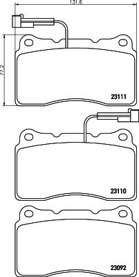 Pagid T5113 - Bremžu uzliku kompl., Disku bremzes www.autospares.lv