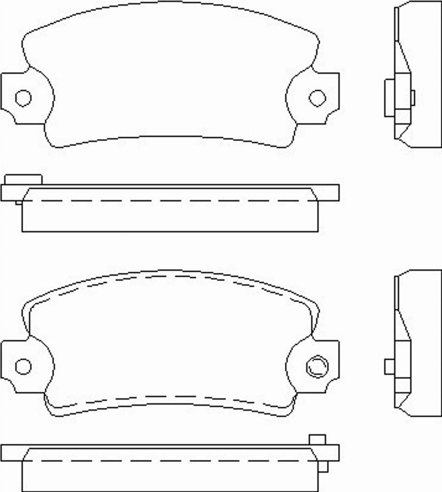 Pagid T0671 - Brake Pad Set, disc brake www.autospares.lv