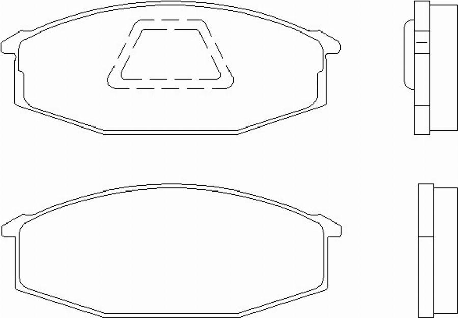 Pagid T0030 - Brake Pad Set, disc brake www.autospares.lv