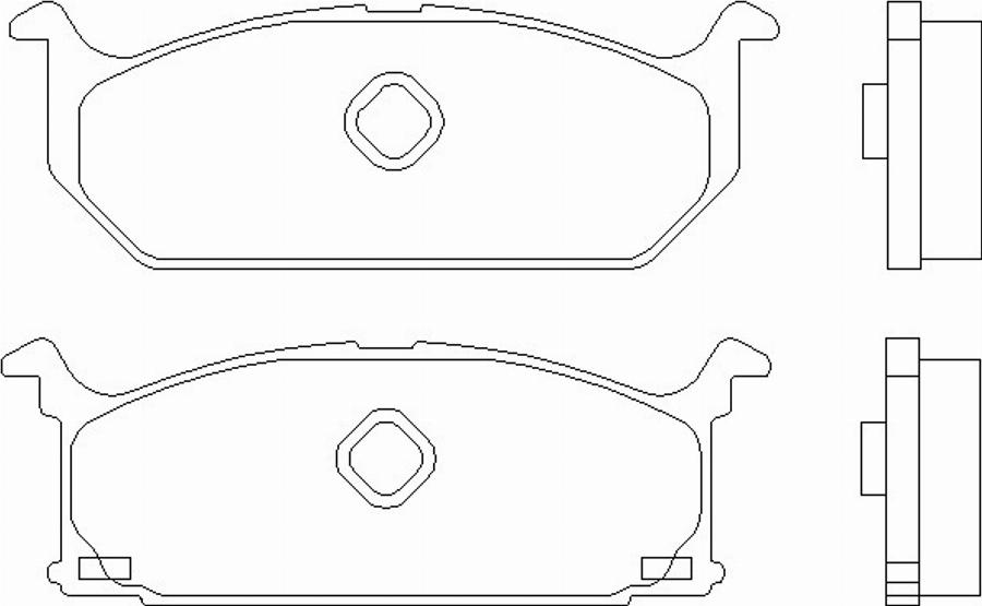 Pagid T0339 - Тормозные колодки, дисковые, комплект www.autospares.lv