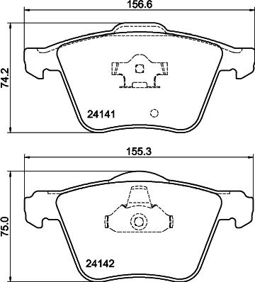 Pagid T1488 - Bremžu uzliku kompl., Disku bremzes www.autospares.lv