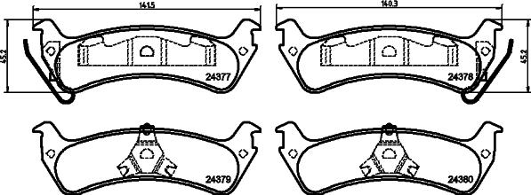 Pagid T1614 - Bremžu uzliku kompl., Disku bremzes www.autospares.lv