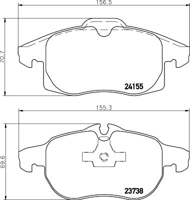 Pagid T1631 - Bremžu uzliku kompl., Disku bremzes autospares.lv