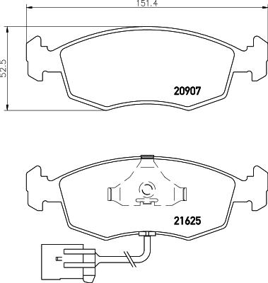 Pagid T1080 - Bremžu uzliku kompl., Disku bremzes autospares.lv