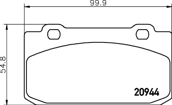 Pagid T1025 - Bremžu uzliku kompl., Disku bremzes autospares.lv