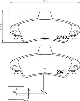 Pagid T1537 - Bremžu uzliku kompl., Disku bremzes autospares.lv