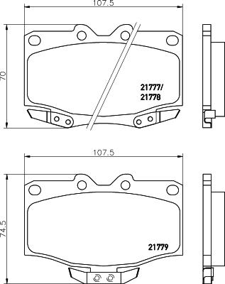 Roulunds Braking 644781 - Bremžu uzliku kompl., Disku bremzes www.autospares.lv