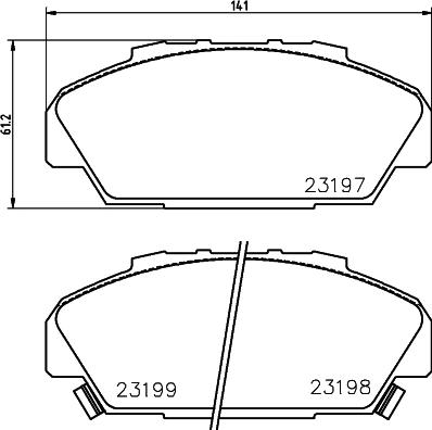 Pagid T3070 - Brake Pad Set, disc brake www.autospares.lv