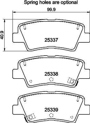 Pagid T3194 - Brake Pad Set, disc brake www.autospares.lv