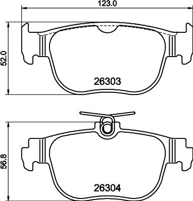 Pagid T2904 - Bremžu uzliku kompl., Disku bremzes www.autospares.lv