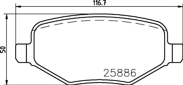 Pagid T2517 - Bremžu uzliku kompl., Disku bremzes www.autospares.lv