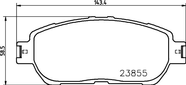 Pagid T2537 - Bremžu uzliku kompl., Disku bremzes www.autospares.lv