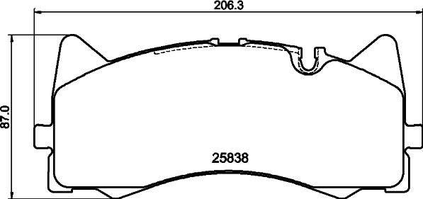 Remsa BPM1781.00 - Bremžu uzliku kompl., Disku bremzes autospares.lv