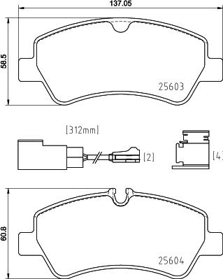 Pagid T2574 - Bremžu uzliku kompl., Disku bremzes autospares.lv