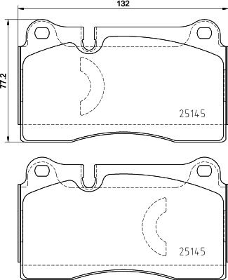 Pagid T2651 - Bremžu uzliku kompl., Disku bremzes www.autospares.lv