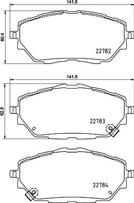 Pagid T2687 - Bremžu uzliku kompl., Disku bremzes www.autospares.lv