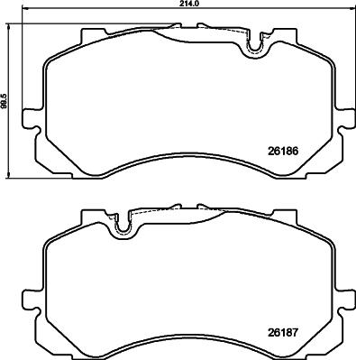 Pagid T2670 - Bremžu uzliku kompl., Disku bremzes www.autospares.lv