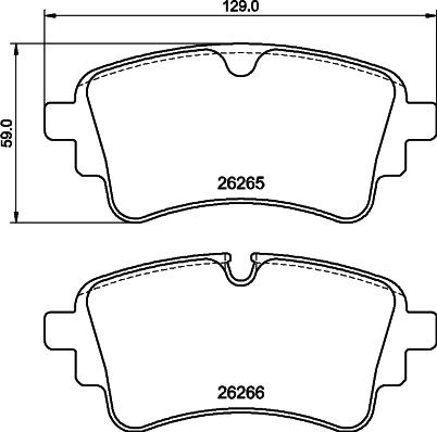 Pagid 8DB 355 040-941 - Bremžu uzliku kompl., Disku bremzes autospares.lv