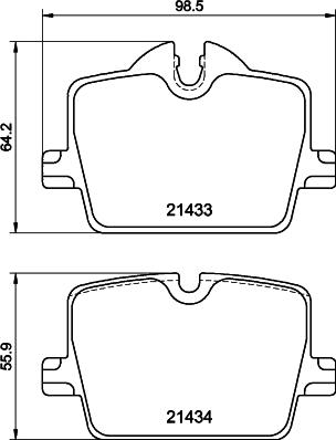 Pagid T2887 - Bremžu uzliku kompl., Disku bremzes www.autospares.lv