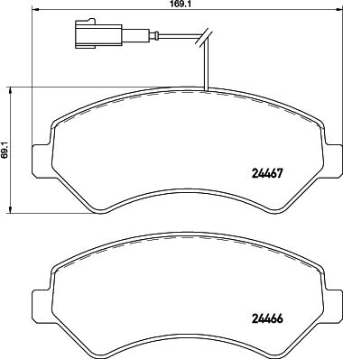 Pagid T2296 - Bremžu uzliku kompl., Disku bremzes autospares.lv