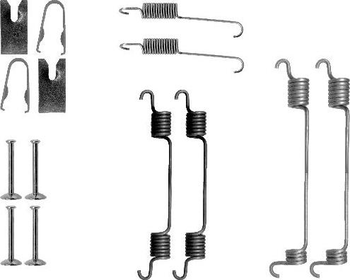 Pagid X0115 - Piederumu komplekts, Bremžu loki www.autospares.lv