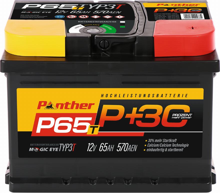 PANTHER SB.P65T - Starter Battery www.autospares.lv