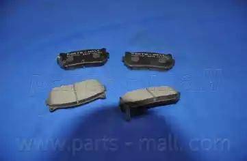 Parts-Mall PKB-008 - Brake Pad Set, disc brake www.autospares.lv