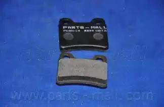 Parts-Mall PKB-019 - Тормозные колодки, дисковые, комплект www.autospares.lv