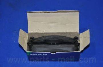 Parts-Mall PKB-015 - Тормозные колодки, дисковые, комплект www.autospares.lv