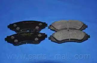 Parts-Mall PKC-003-S - Тормозные колодки, дисковые, комплект www.autospares.lv