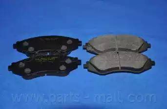 Parts-Mall PKC-003 - Тормозные колодки, дисковые, комплект www.autospares.lv