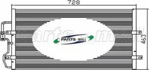 Parts-Mall PXNCX-007Z - Kondensators, Gaisa kond. sistēma www.autospares.lv