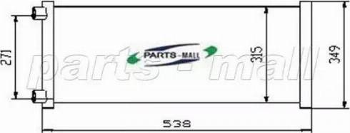 Parts-Mall PXNCX-033G - Kondensators, Gaisa kond. sistēma www.autospares.lv