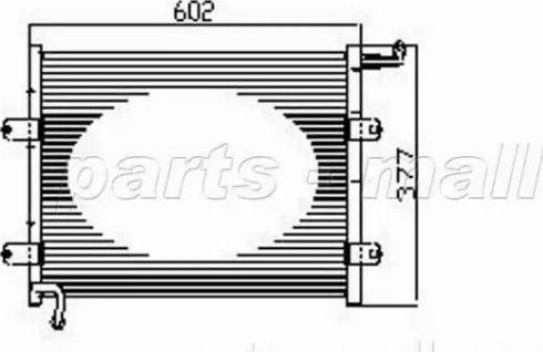 Parts-Mall PXNCX-073T - Kondensators, Gaisa kond. sistēma www.autospares.lv