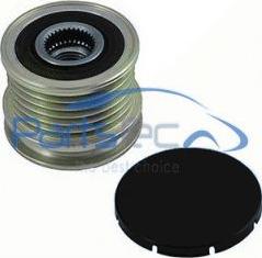 PartsTec PTA104-0021 - Pulley, alternator, freewheel clutch www.autospares.lv