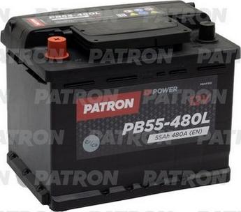 Patron PB55-480L - Startera akumulatoru baterija www.autospares.lv