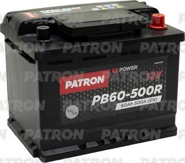 Patron PB60-500R - Startera akumulatoru baterija autospares.lv