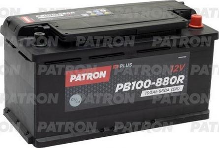 Patron PB100-880R - Стартерная аккумуляторная батарея, АКБ www.autospares.lv